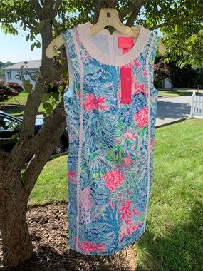 Lilly Pulitzer Multicolor Coral Reef Print Sleeveless Shift Dress